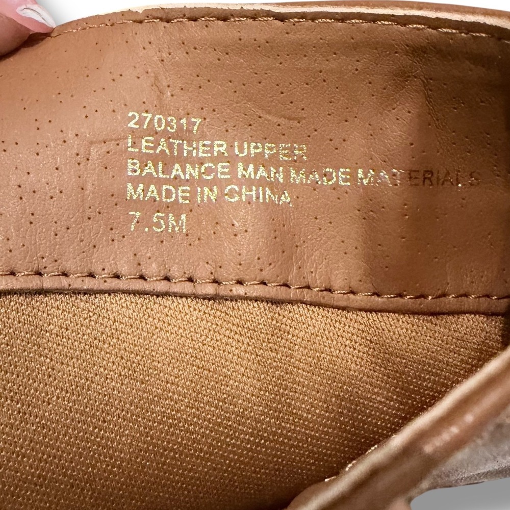 IMAN Women's quilted tan brown Leather Upper Riding Boots Size 7.5 - Picture 3 of 12